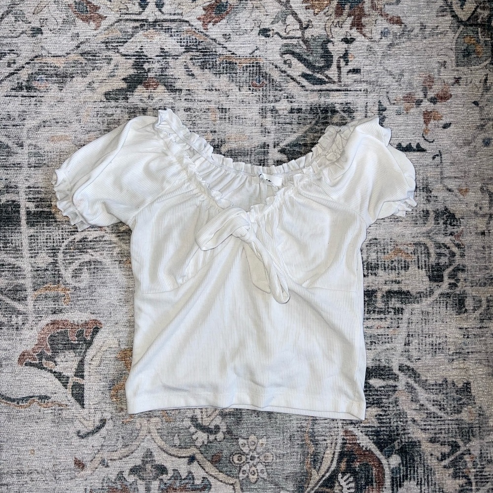 White Crop Top